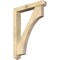 Ekena Millwork Westlake Arts and Crafts Rough Sawn Bracket w/ Offset Brace, Douglas Fir, 6"W x 36"D x 48"H BKT0604X36X48WTL03RDF - alternate 1